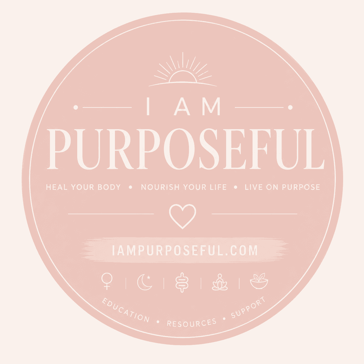 I Am Purposeful circular logo